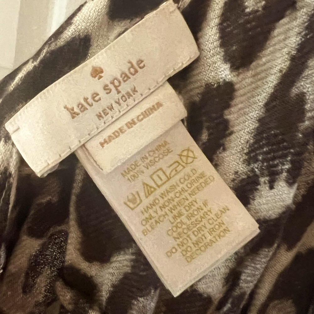 Kate Spade leopard print infinity scarf, one size